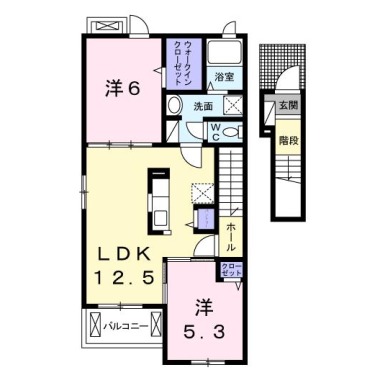 アヴァンサール 206の間取り図