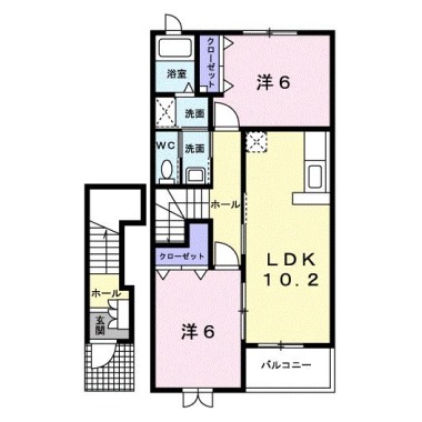 プロヴァンス A 201の間取り図