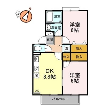 サンフラワー 103の間取り図