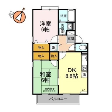 サンフラワー 105の間取り図