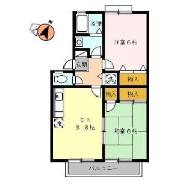 サンフラワー 203の間取り図