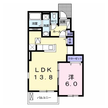 ジュネス・NK A 101の間取り図