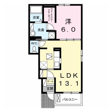 リンク B 103の間取り図