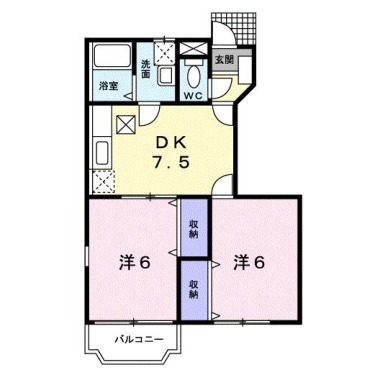 アウローラ II 103の間取り図