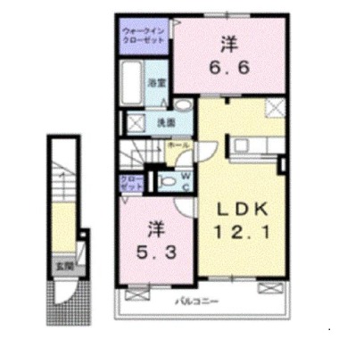 グレイス・ヴィラII 203の間取り図
