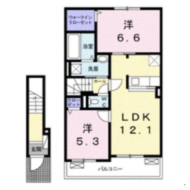 グレイス・ヴィラII 203の間取り図