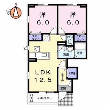 ナイトA 101の間取り図