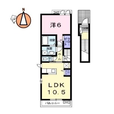 ラ．エトワール 202の間取り図