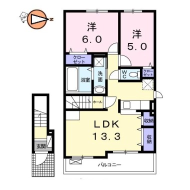 シェル・エトワールII 203の間取り図