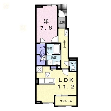 ジョワイユ H 102の間取り図