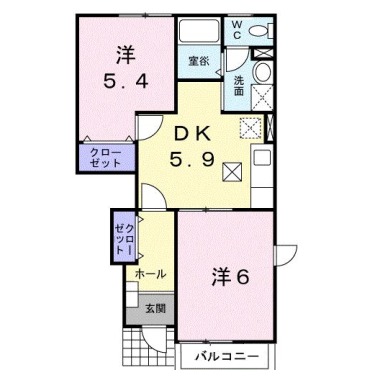 リーオ・グランデB 103の間取り図