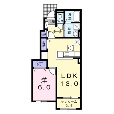 アン・ドゥ・トロワ Ier 102の間取り図