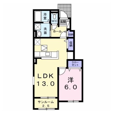 アン・ドゥ・トロワ Ier 103の間取り図