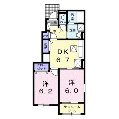 アン・ドゥ・トロワ IIIe 101の間取り図