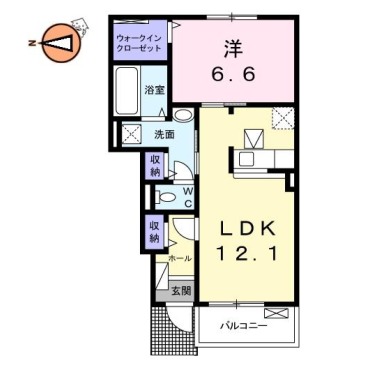 クック鮎喰 102の間取り図