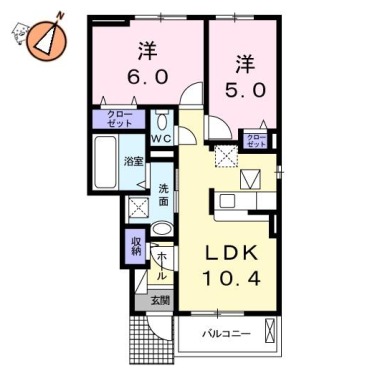 サンリット・8 103の間取り図