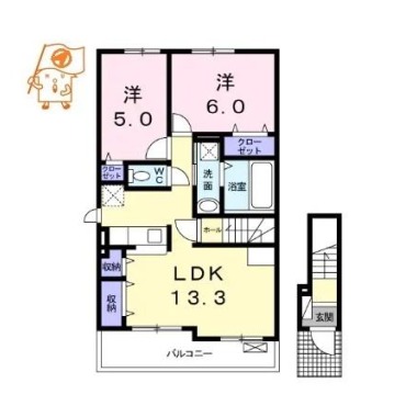 サンリット・8 201の間取り図