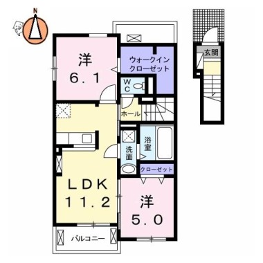 キア・オラナ 202の間取り図