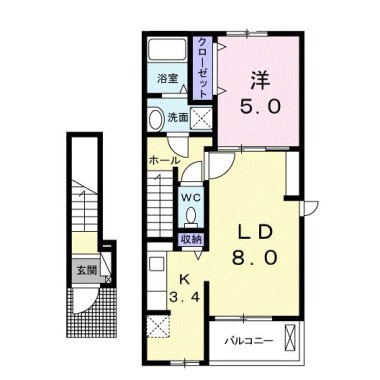 コーポ・マリ 203の間取り図