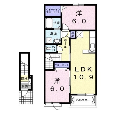 ラ・ラフレシールI 203の間取り図
