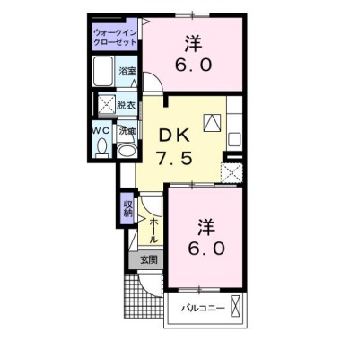 ラ・ラフレシールII 103の間取り図