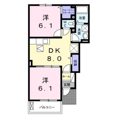 オイコス オニロ B 102の間取り図