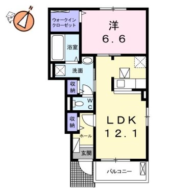 カナエールII 103の間取り図