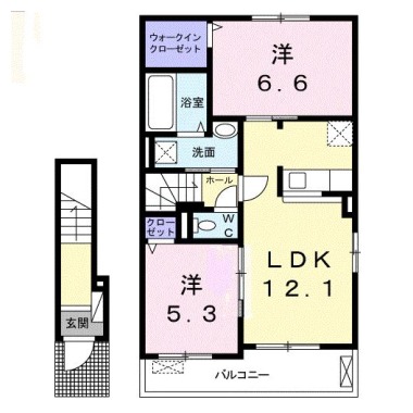 カナエールII 203の間取り図