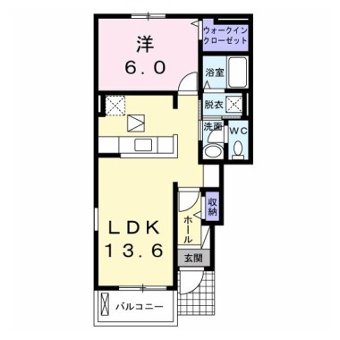 ルシール 名東A 101の間取り図