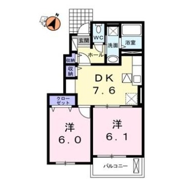 ルシール 名東C 101の間取り図