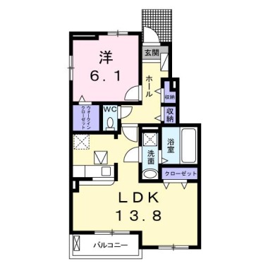 シエロ・ガーデン国府D 103の間取り図