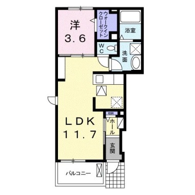 エルヴィータ A 101の間取り図