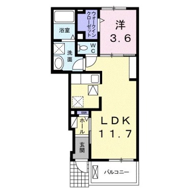 エルヴィータ A 102の間取り図