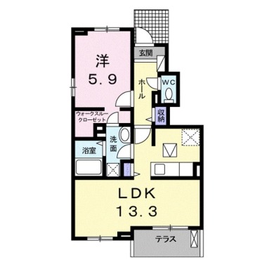 エルヴィータ B 105の間取り図