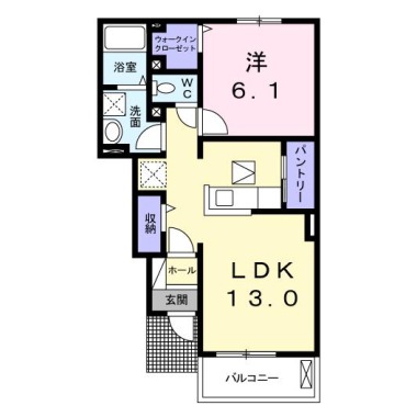 セミージャA 103の間取り図
