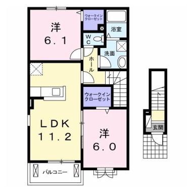 セミージャA 201の間取り図