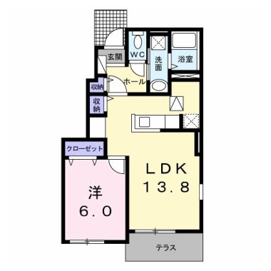 セミージャB 101の間取り図
