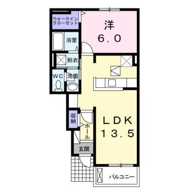 ジュネス ful ful A 102の間取り図