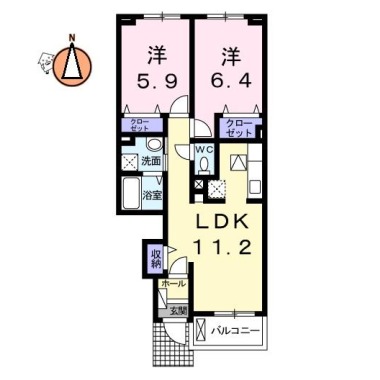 クック IV 103の間取り図