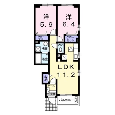 クック IV 105の間取り図