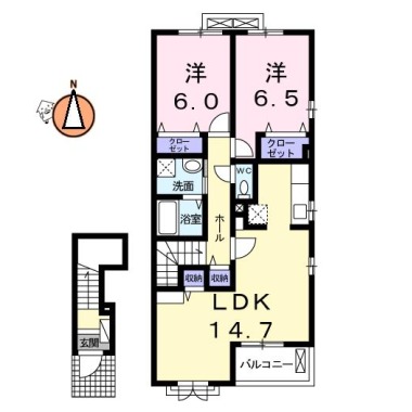 クック IV 205の間取り図