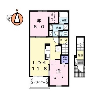 クック V 202の間取り図