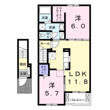 クック VI 203の間取り図