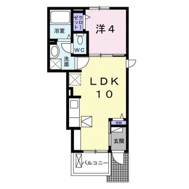 エスペランス α I 103の間取り図