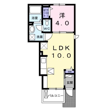 エスペランス α II 105の間取り図