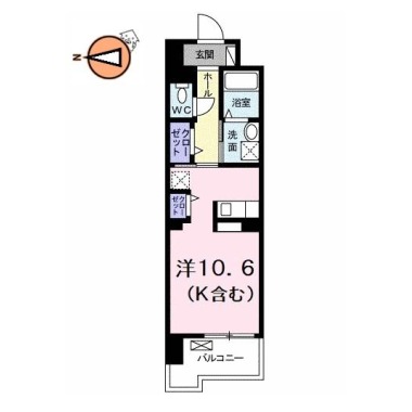 グランクリュ佐古 WEST 1002の間取り図