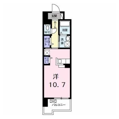 グランクリュ佐古 WEST 1005の間取り図