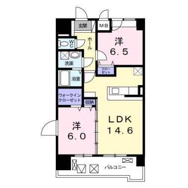 グランクリュ佐古 WEST 1105の間取り図