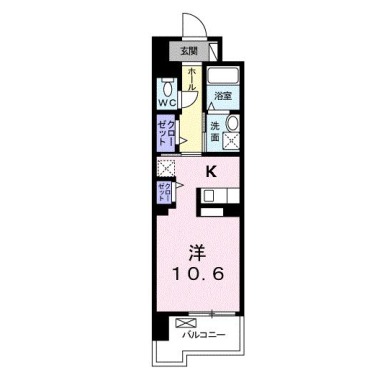 グランクリュ佐古 WEST 202の間取り図