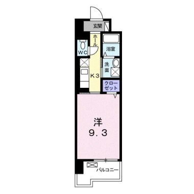 グランクリュ佐古 WEST 307の間取り図